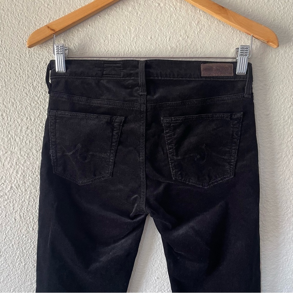 AG Adriano Goldschmied Velvet The Legging Super Skinny Pants Women’s 26 Black - Picture 9 of 13